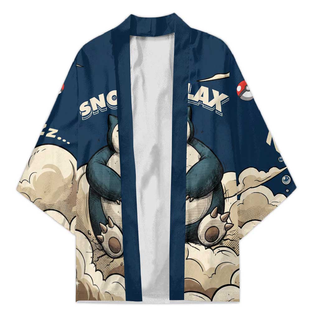 Snorlax Sleeping Cloud Kimono Snorlax Zzz... Peace in Every Puff of Sleep