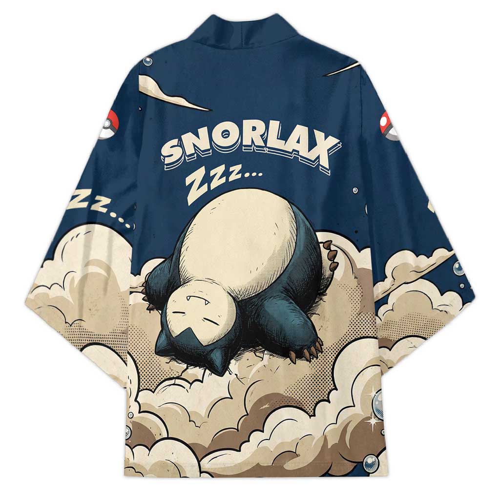 Snorlax Sleeping Cloud Kimono Snorlax Zzz... Peace in Every Puff of Sleep