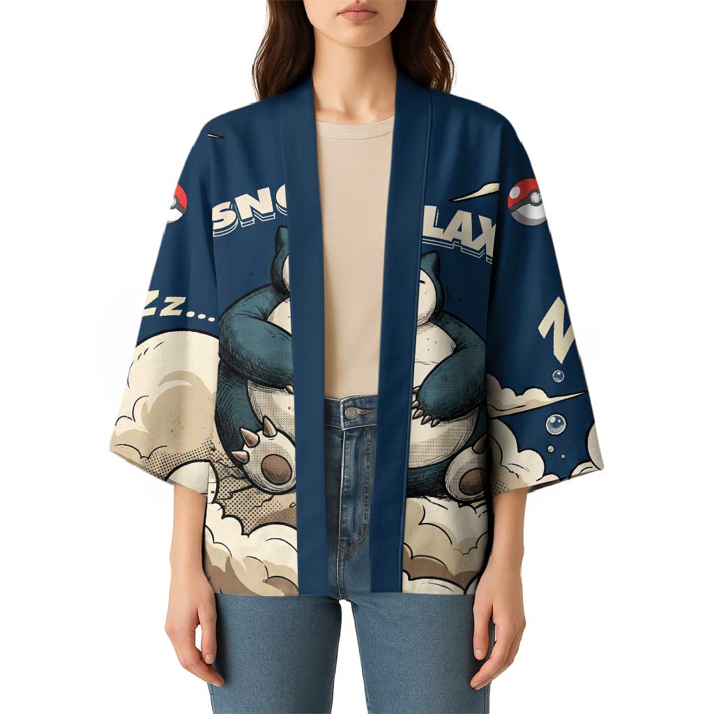 Snorlax Sleeping Cloud Kimono Snorlax Zzz... Peace in Every Puff of Sleep