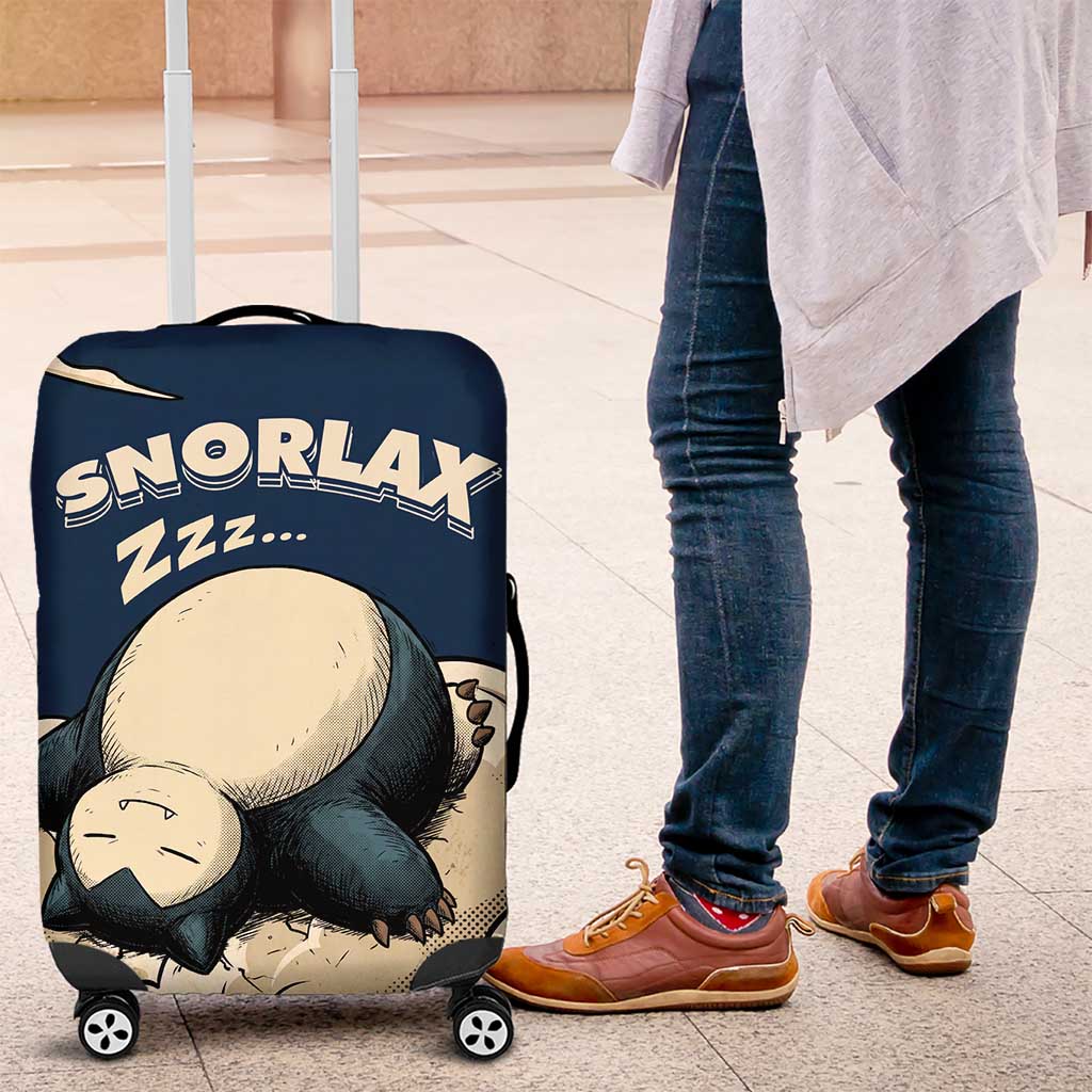 Snorlax Sleeping Cloud Luggage Cover Snorlax Zzz... Peace in Every Puff of Sleep