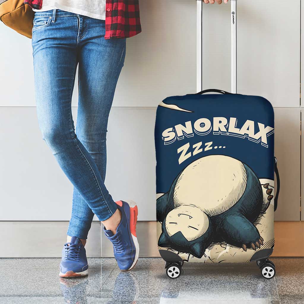 Snorlax Sleeping Cloud Luggage Cover Snorlax Zzz... Peace in Every Puff of Sleep