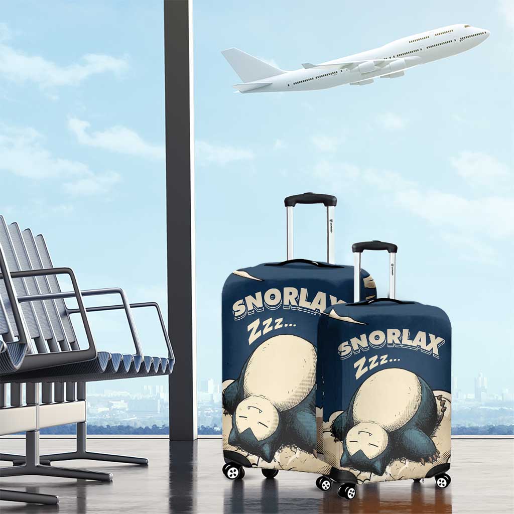 Snorlax Sleeping Cloud Luggage Cover Snorlax Zzz... Peace in Every Puff of Sleep