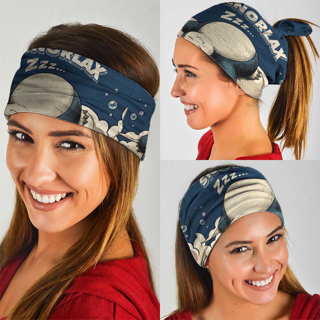 Snorlax Sleeping Cloud Neck Gaiter Snorlax Zzz... Peace in Every Puff of Sleep