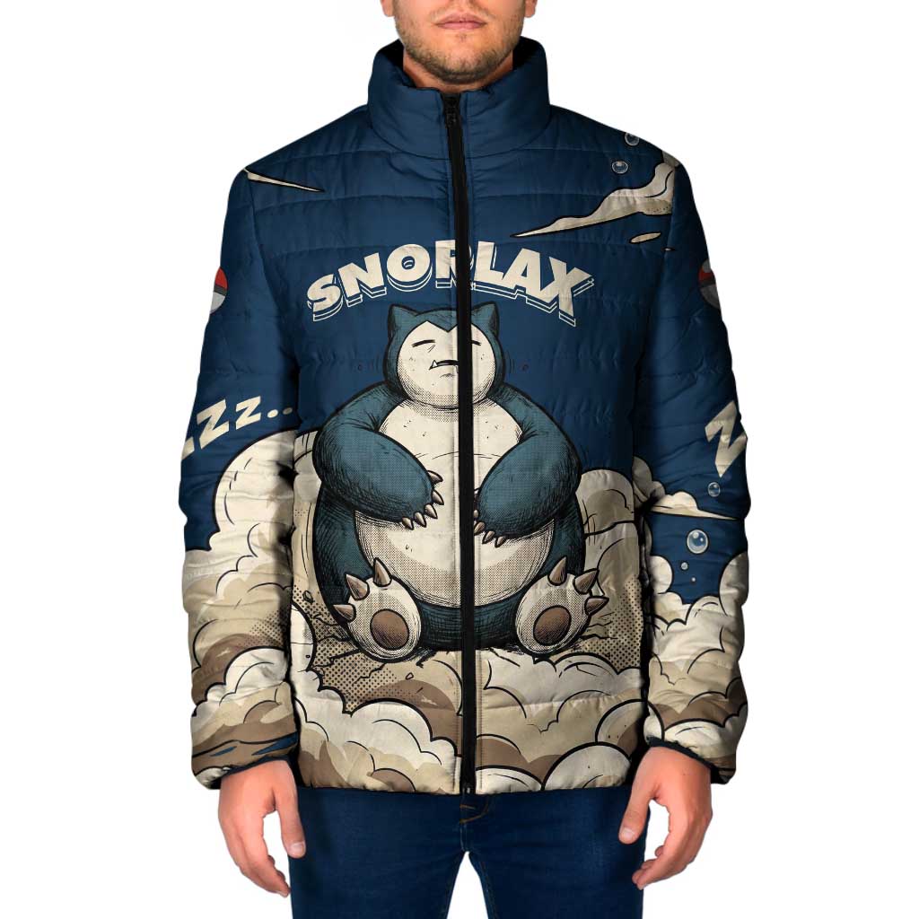 Snorlax Sleeping Cloud Padded Jacket Snorlax Zzz... Peace in Every Puff of Sleep