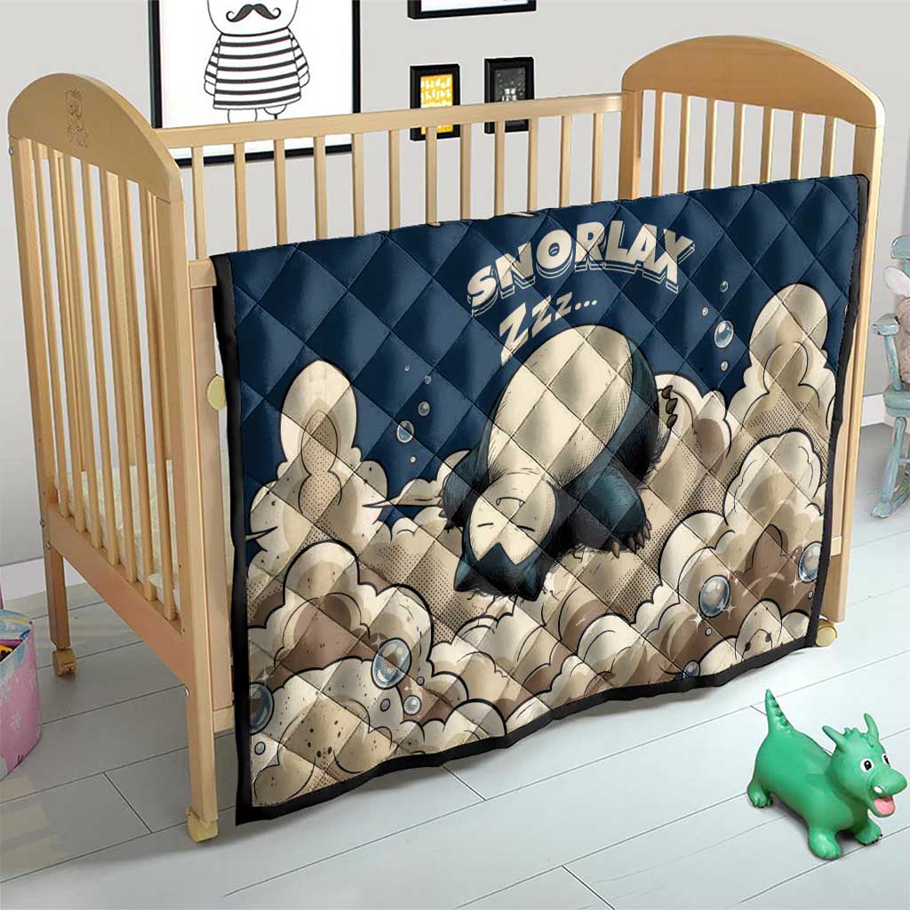 Snorlax Sleeping Cloud Quilt Snorlax Zzz... Peace in Every Puff of Sleep