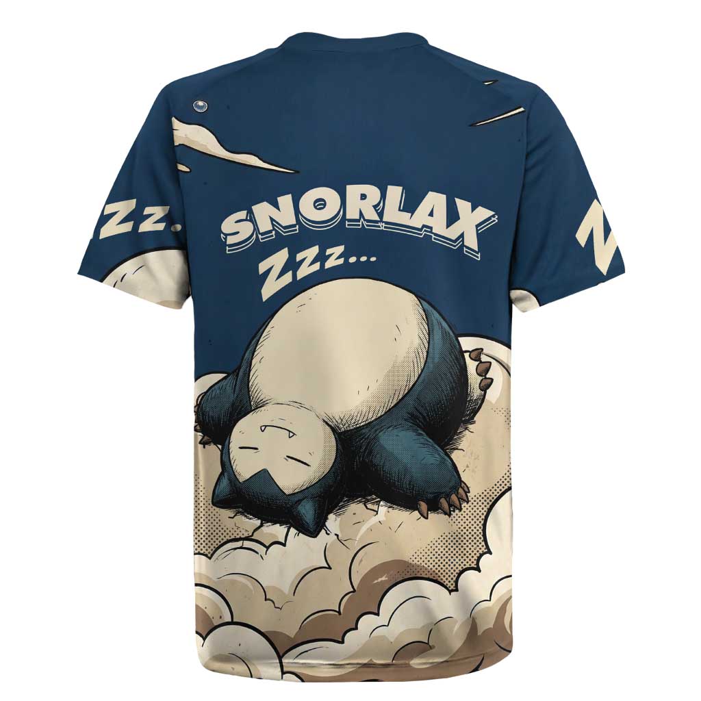 Snorlax Sleeping Cloud Rugby Jersey Snorlax Zzz... Peace in Every Puff of Sleep