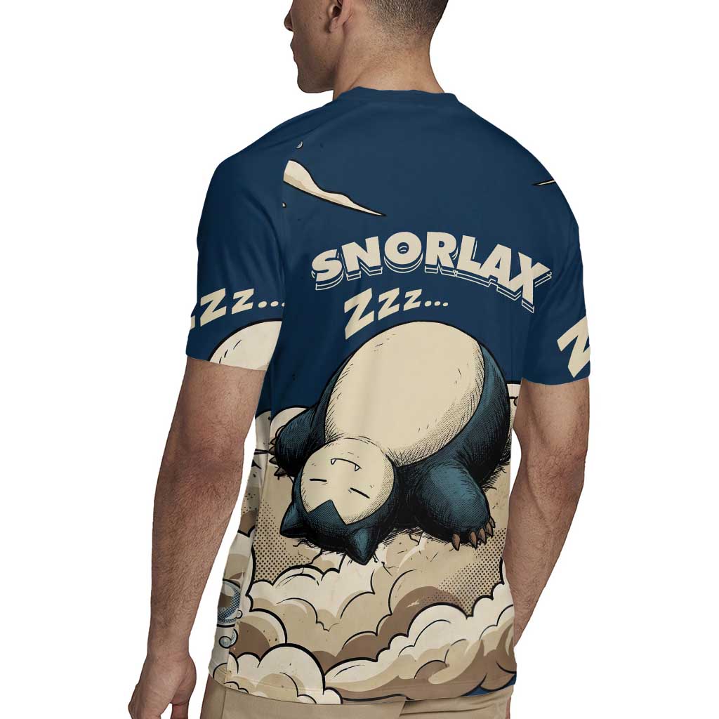 Snorlax Sleeping Cloud Rugby Jersey Snorlax Zzz... Peace in Every Puff of Sleep