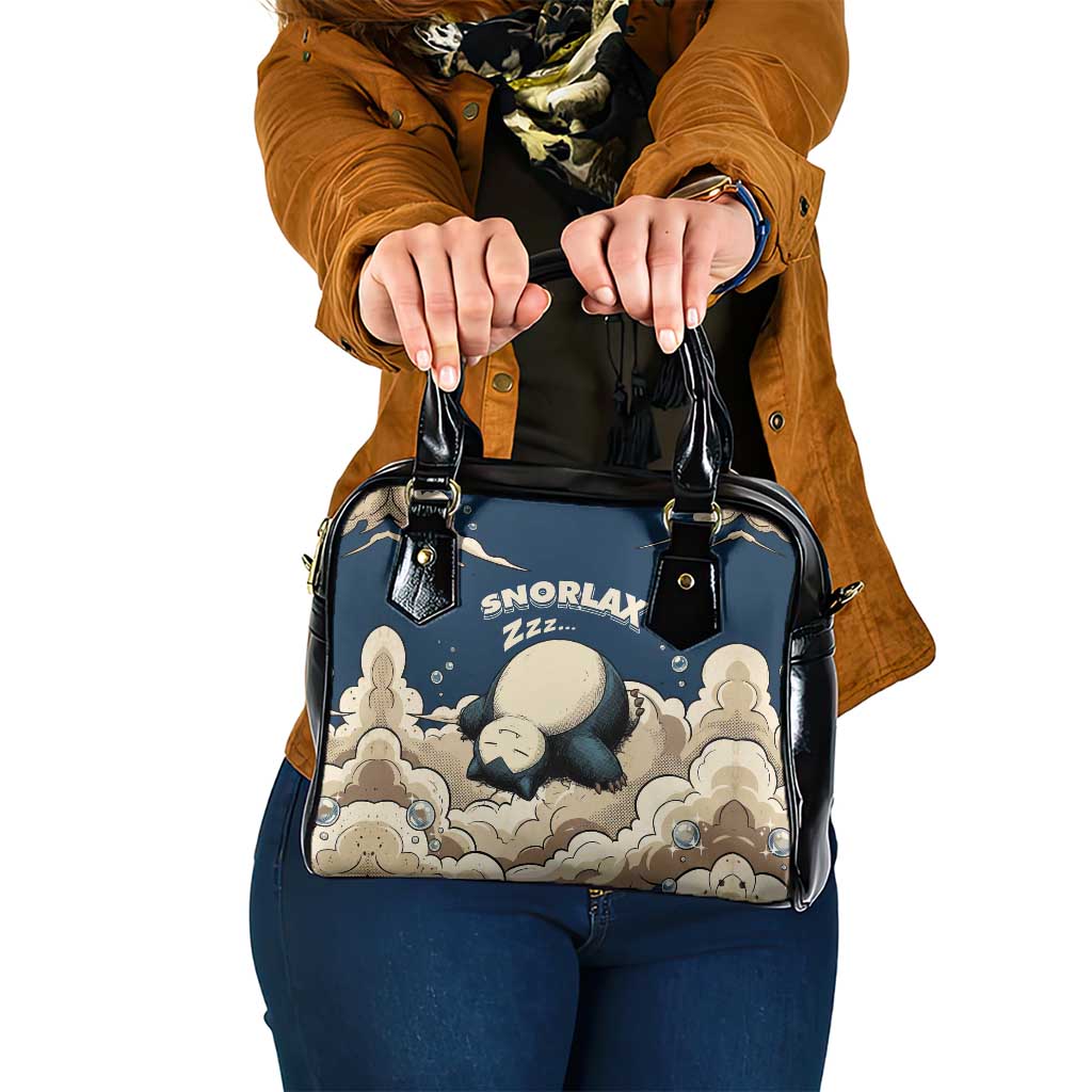 Snorlax Sleeping Cloud Shoulder Handbag Snorlax Zzz... Peace in Every Puff of Sleep