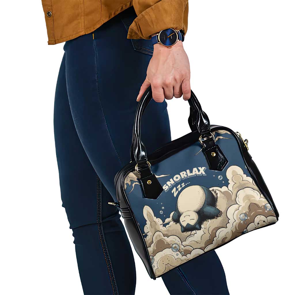 Snorlax Sleeping Cloud Shoulder Handbag Snorlax Zzz... Peace in Every Puff of Sleep