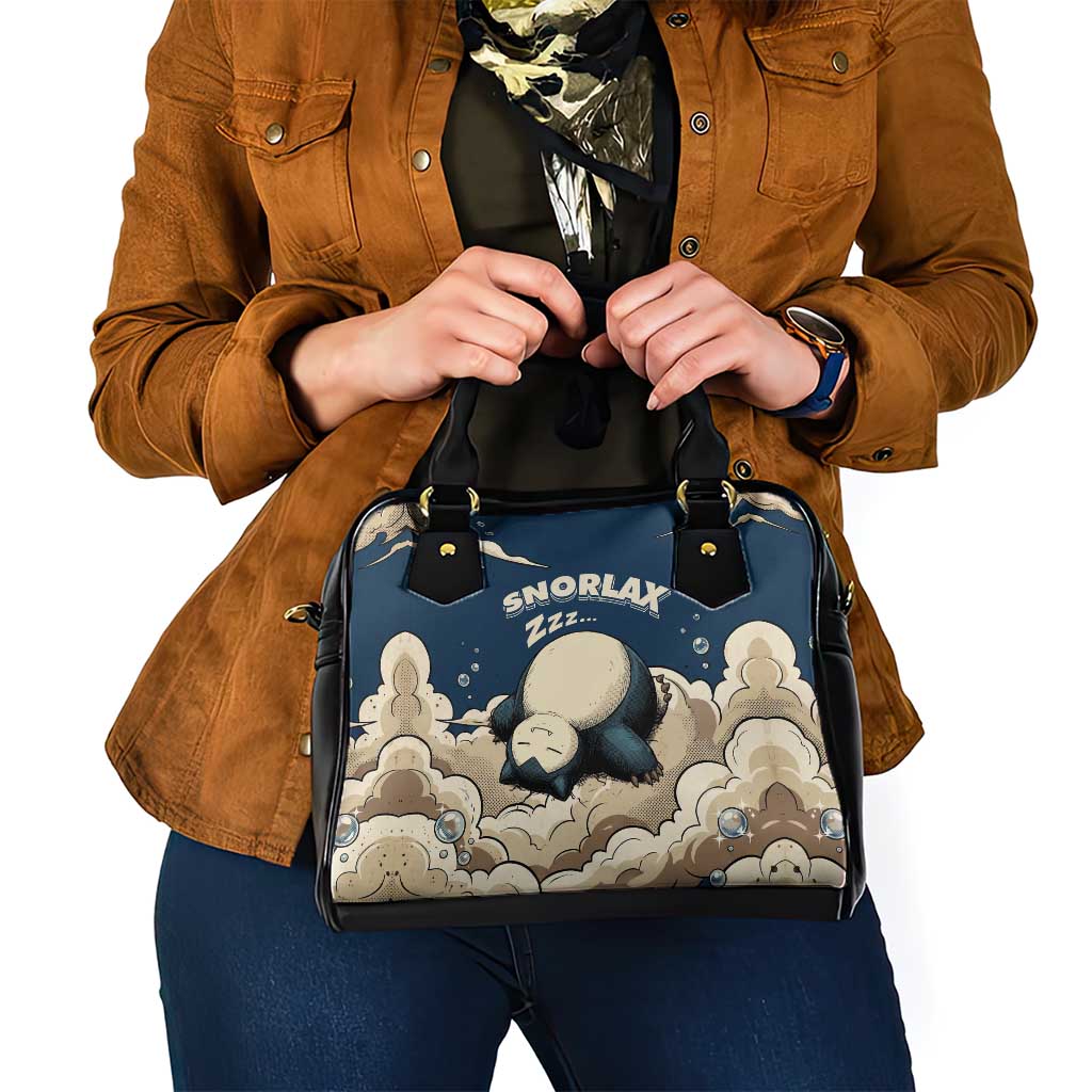 Snorlax Sleeping Cloud Shoulder Handbag Snorlax Zzz... Peace in Every Puff of Sleep