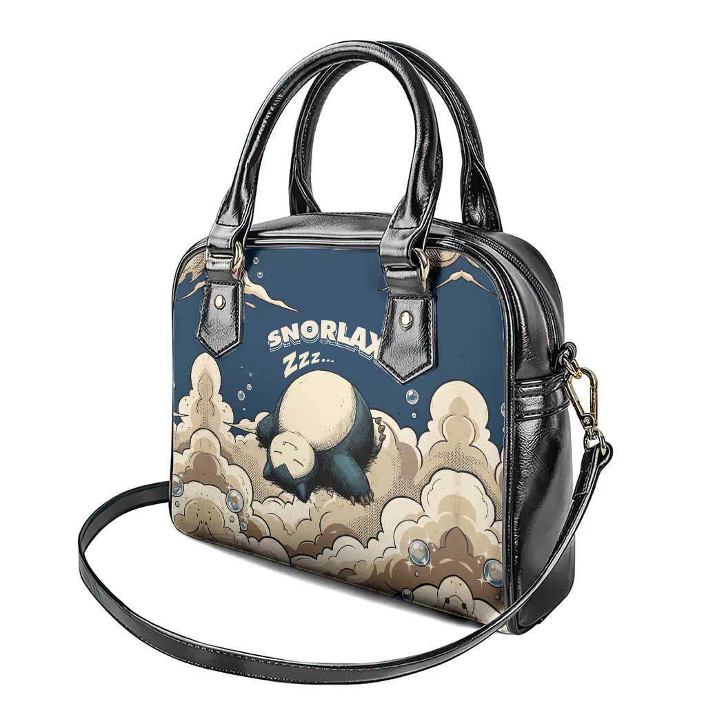 Snorlax Sleeping Cloud Shoulder Handbag Snorlax Zzz... Peace in Every Puff of Sleep