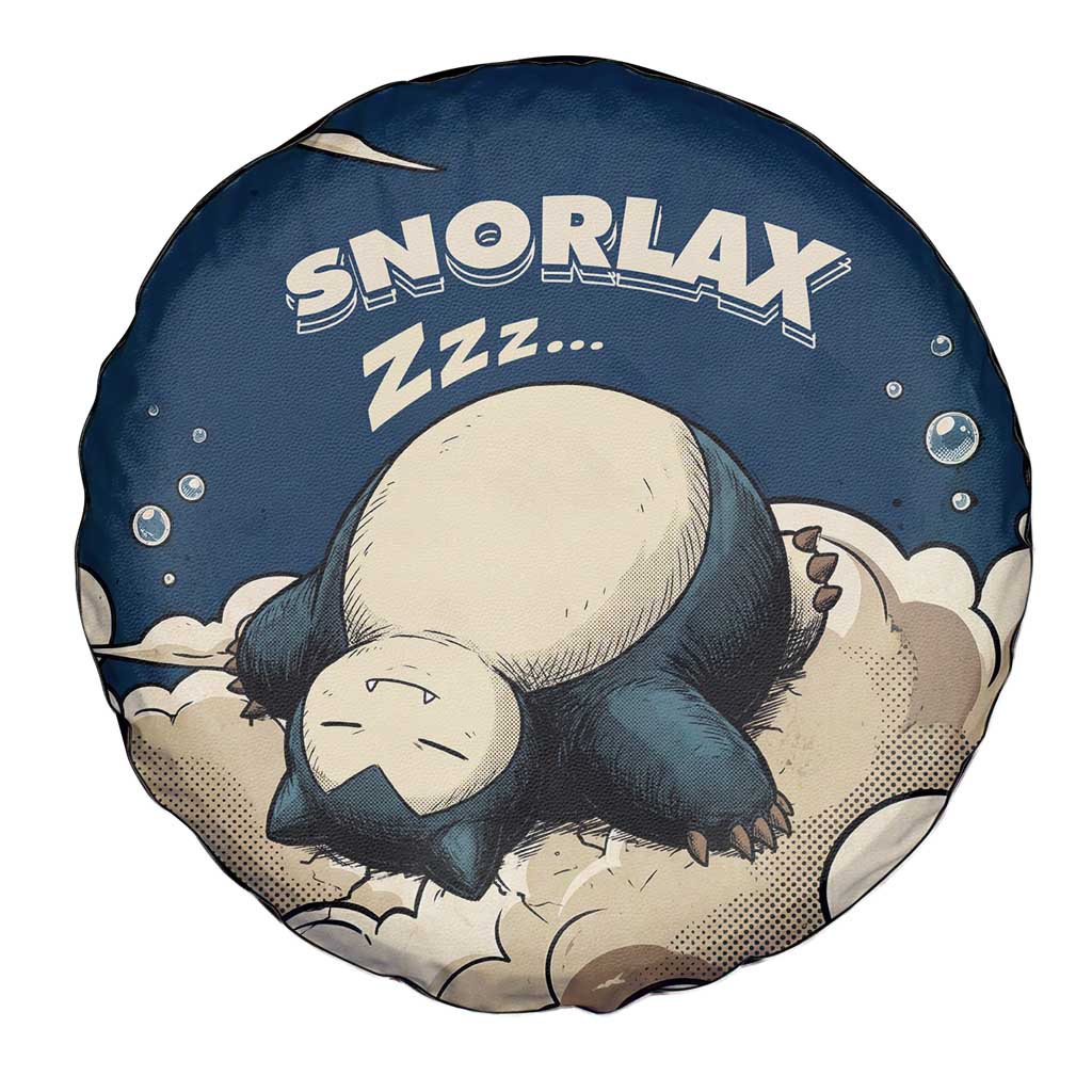 Snorlax Sleeping Cloud Spare Tire Cover Snorlax Zzz... Peace in Every Puff of Sleep
