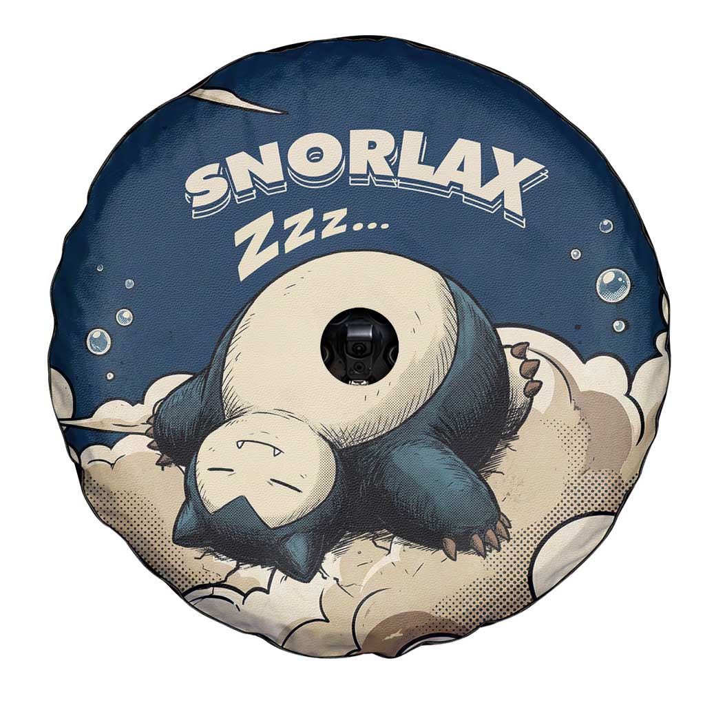 Snorlax Sleeping Cloud Spare Tire Cover Snorlax Zzz... Peace in Every Puff of Sleep