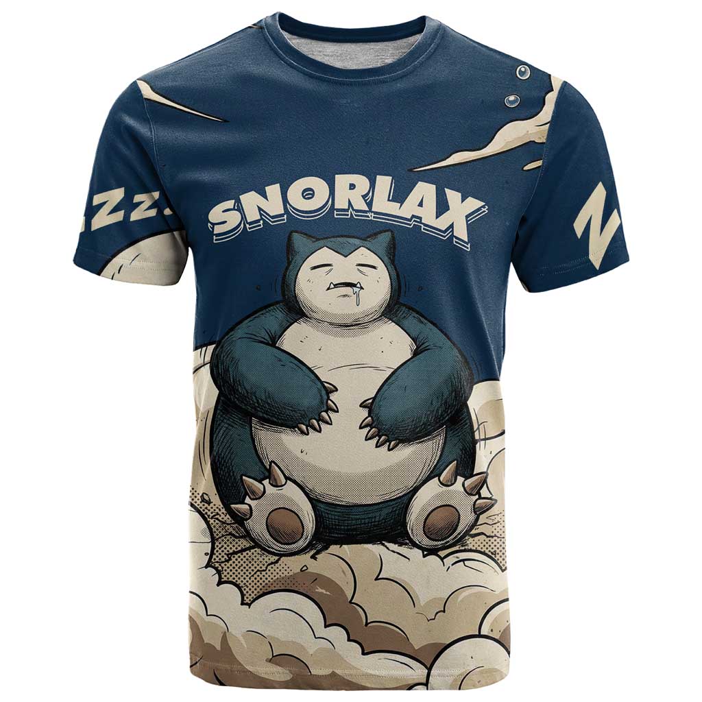 Snorlax Sleeping Cloud T Shirt Snorlax Zzz... Peace in Every Puff of Sleep