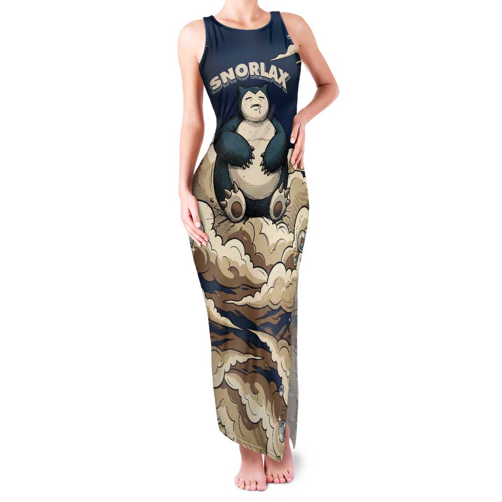 Snorlax Sleeping Cloud Tank Maxi Dress Snorlax Zzz... Peace in Every Puff of Sleep