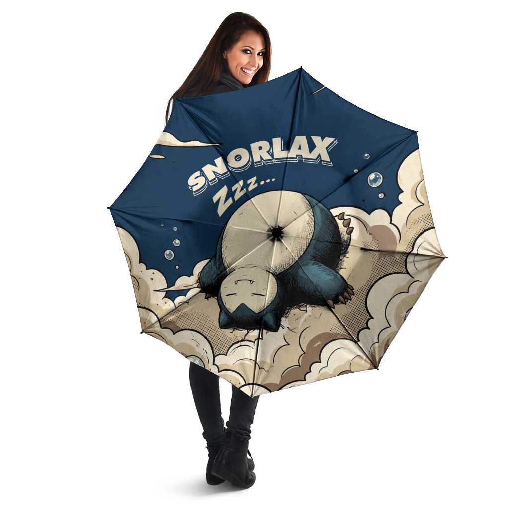 Snorlax Sleeping Cloud Umbrella Snorlax Zzz... Peace in Every Puff of Sleep