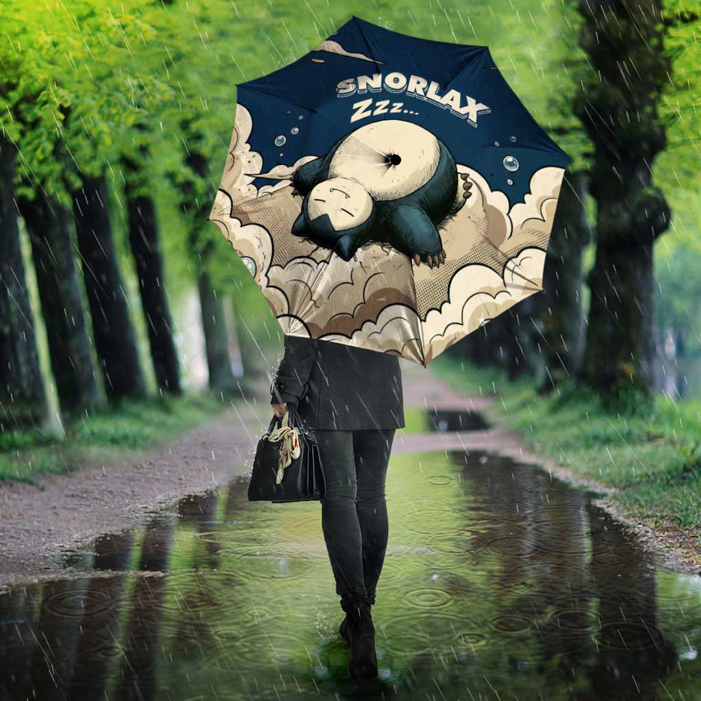 Snorlax Sleeping Cloud Umbrella Snorlax Zzz... Peace in Every Puff of Sleep