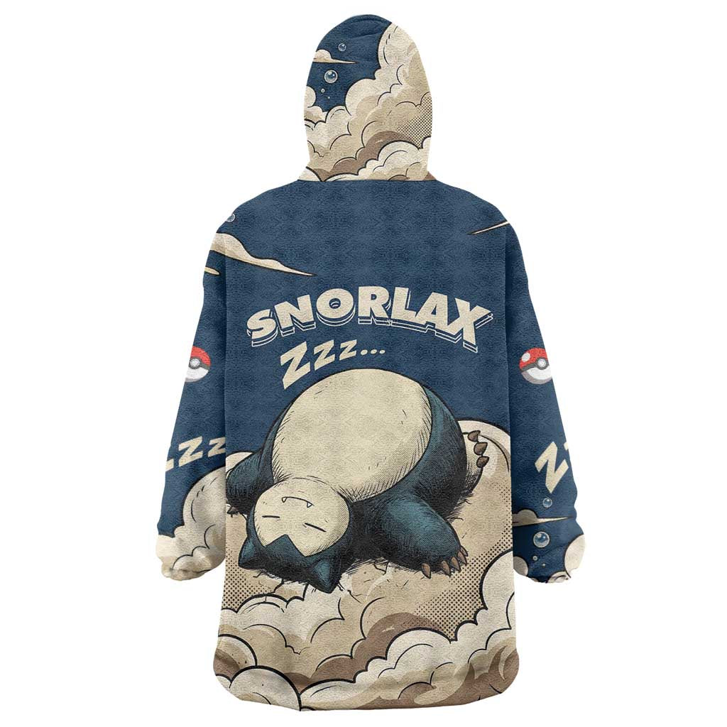 Snorlax Sleeping Cloud Wearable Blanket Hoodie Snorlax Zzz... Peace in Every Puff of Sleep