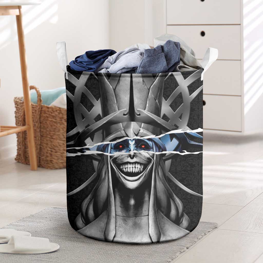 Statue of God Solo Leveling Laundry Basket Dark Surreal Gothic Style
