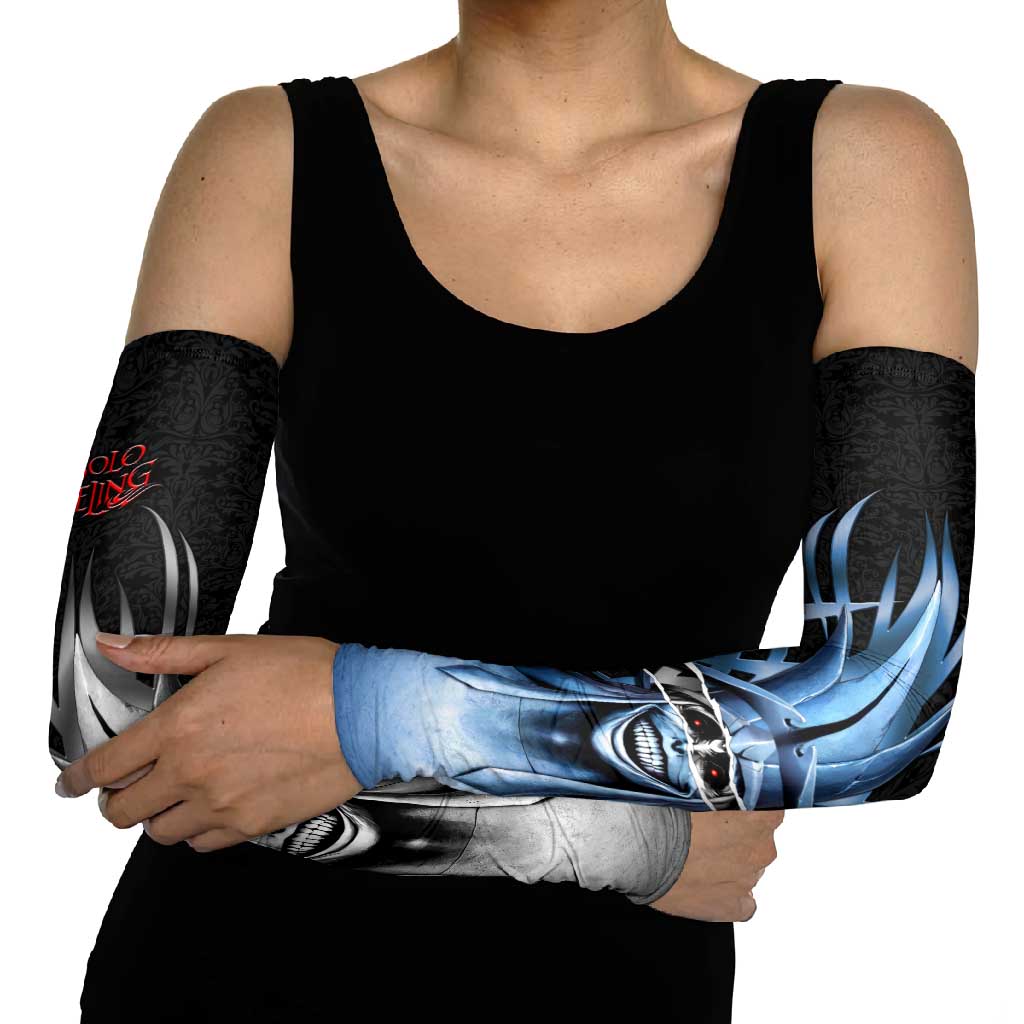 Statue of God Solo Leveling Arm Sleeves Dark Surreal Gothic Style