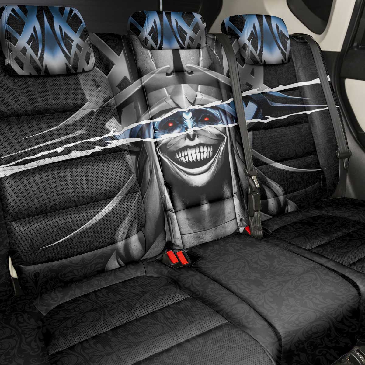 Statue of God Solo Leveling Back Car Seat Cover Dark Surreal Gothic Style