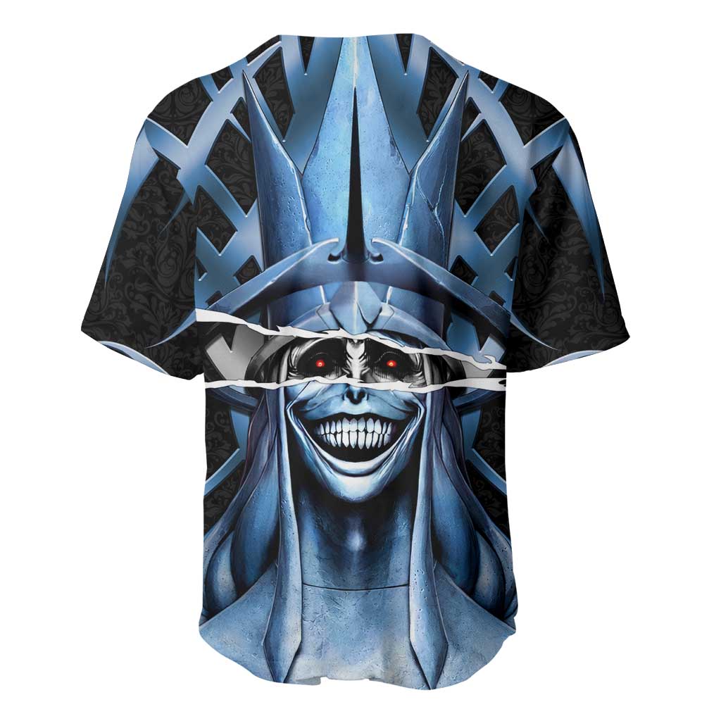 Statue of God Solo Leveling Baseball Jersey Dark Surreal Gothic Style