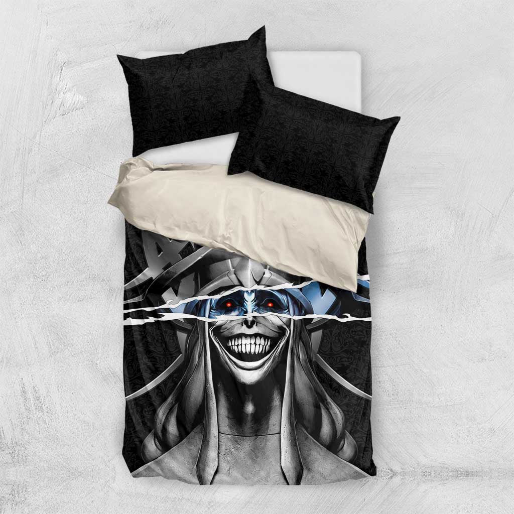 Statue of God Solo Leveling Bedding Set Dark Surreal Gothic Style