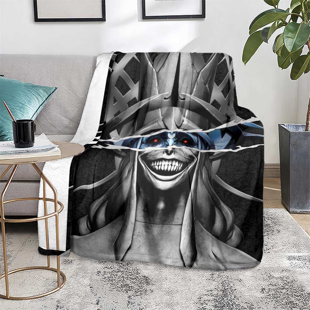 Statue of God Solo Leveling Blanket Dark Surreal Gothic Style