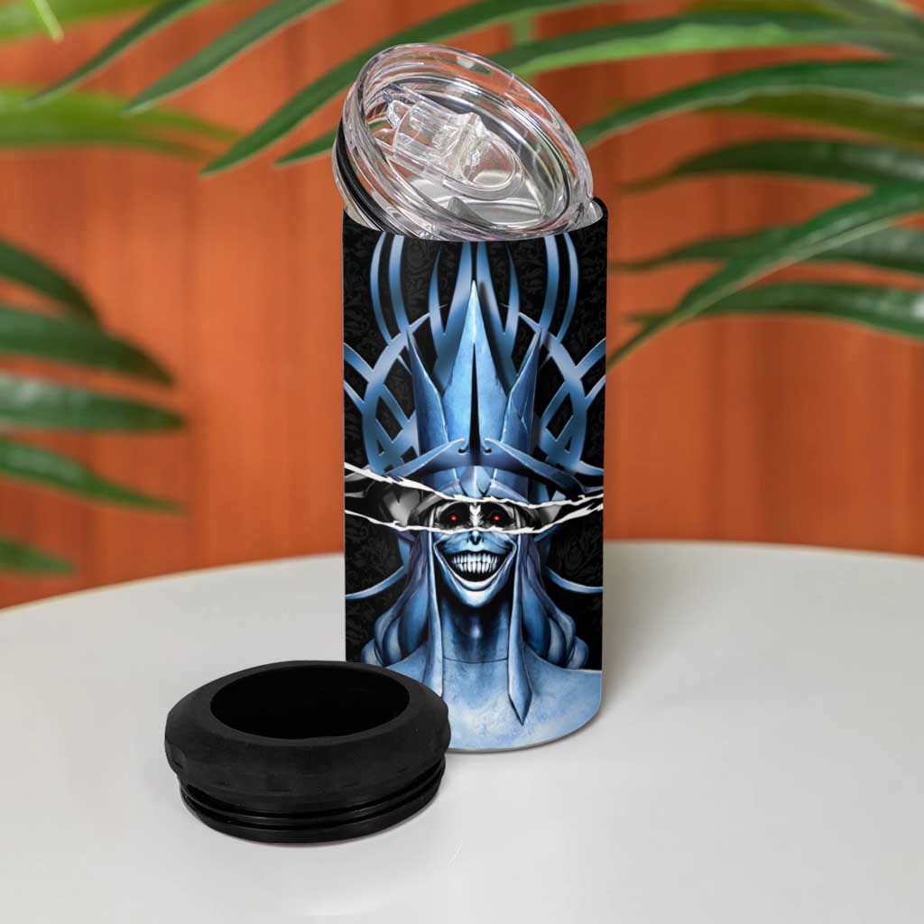 Statue of God Solo Leveling 4 in 1 Can Cooler Tumbler Dark Surreal Gothic Style