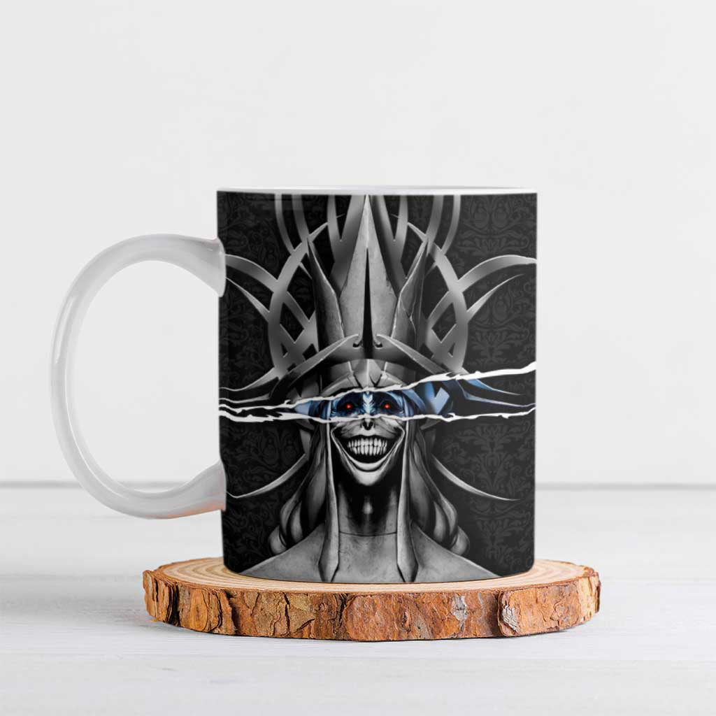 Statue of God Solo Leveling Ceramic Mug Dark Surreal Gothic Style