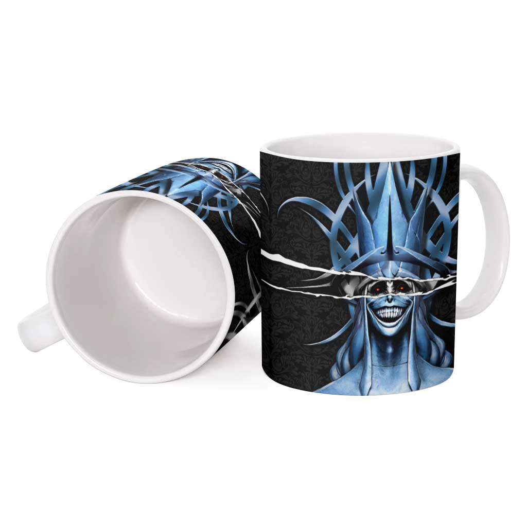 Statue of God Solo Leveling Ceramic Mug Dark Surreal Gothic Style