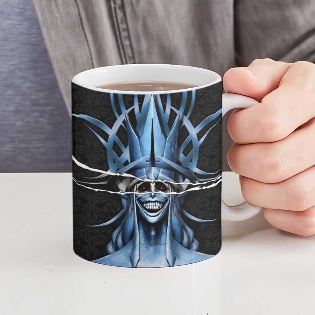 Statue of God Solo Leveling Ceramic Mug Dark Surreal Gothic Style