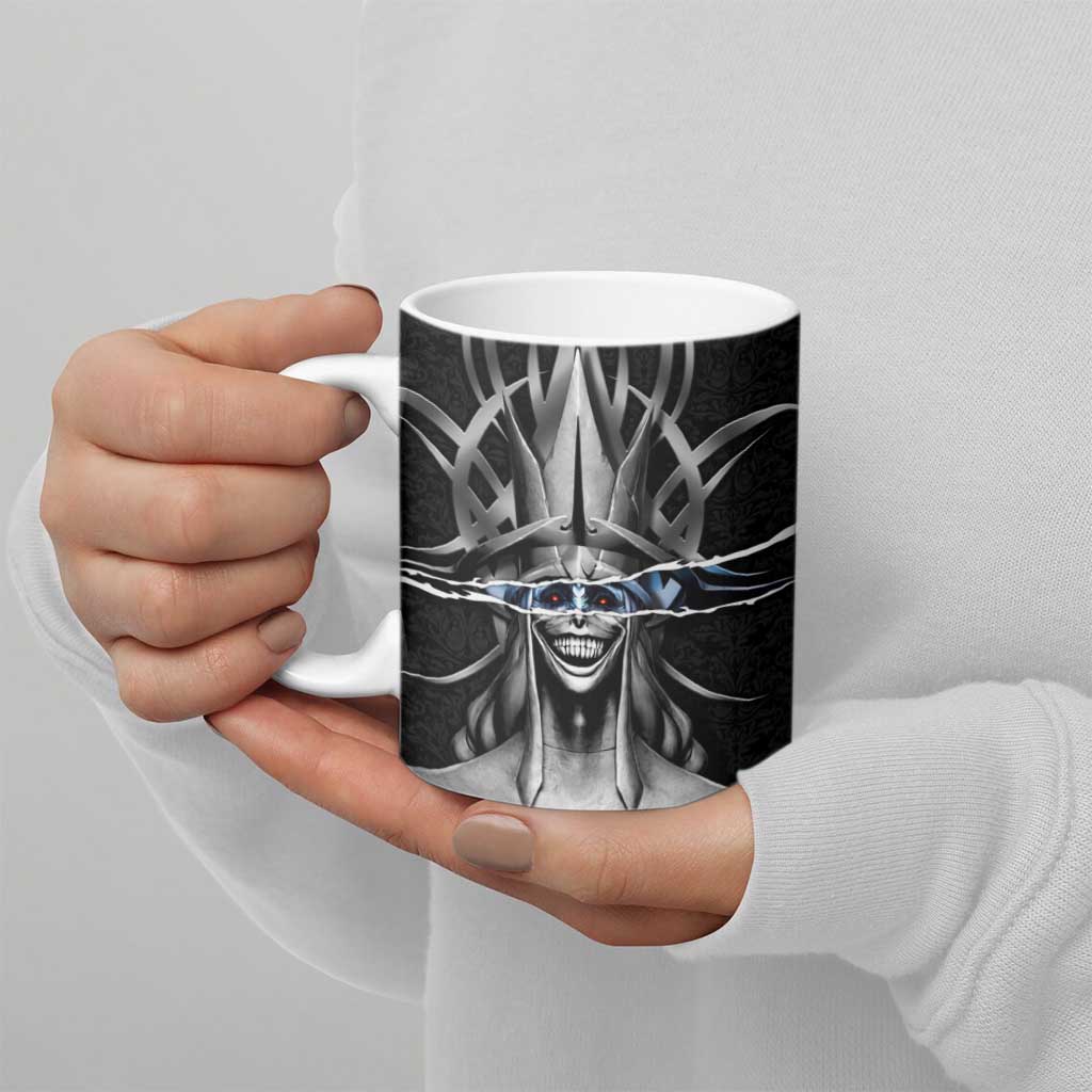 Statue of God Solo Leveling Ceramic Mug Dark Surreal Gothic Style