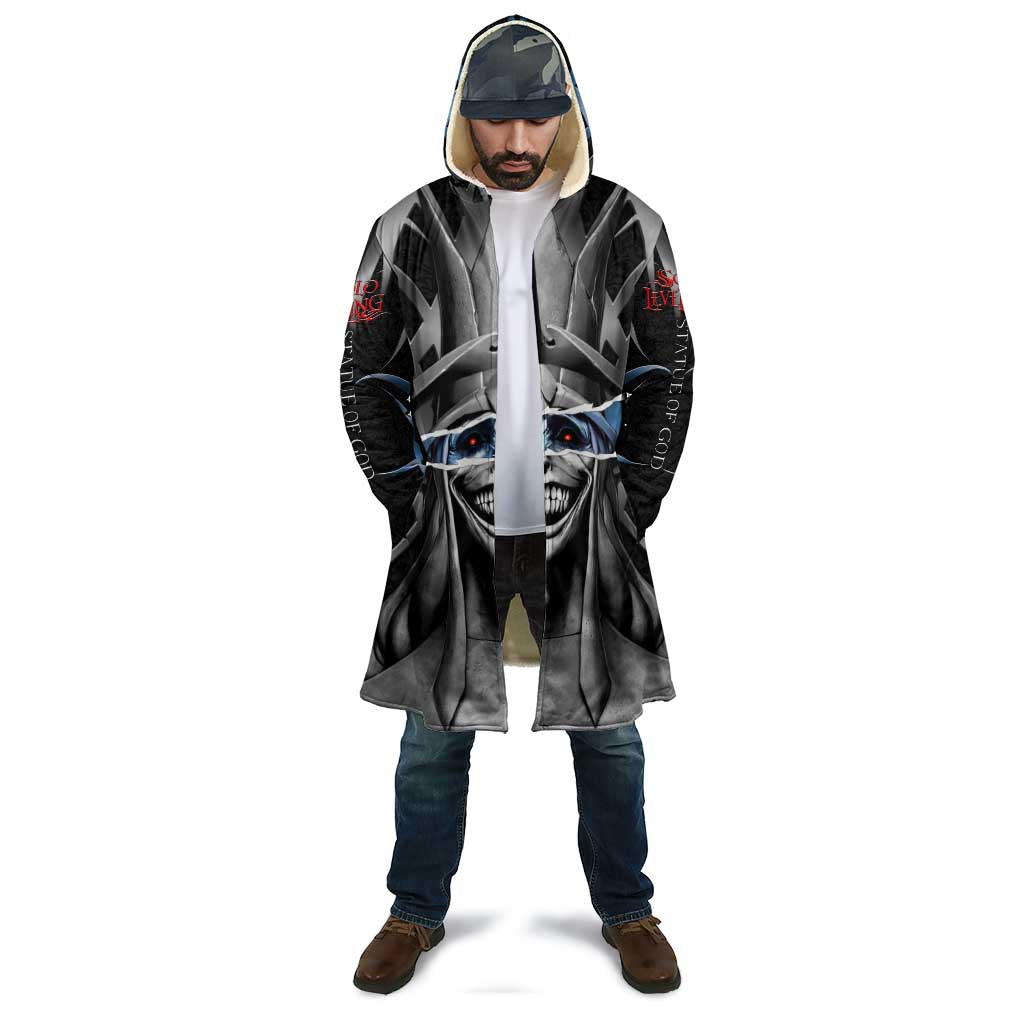 Statue of God Solo Leveling Cloak Dark Surreal Gothic Style