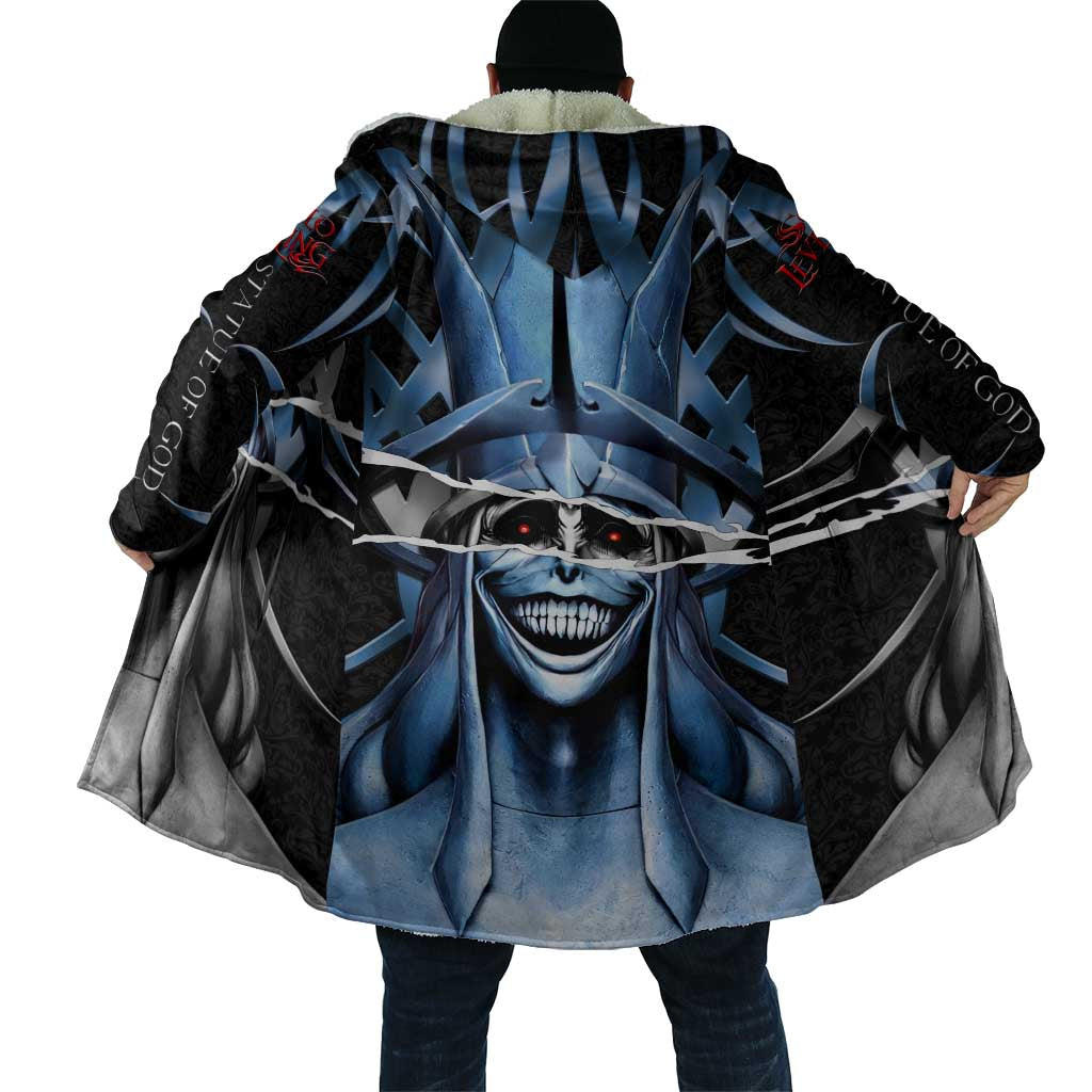 Statue of God Solo Leveling Cloak Dark Surreal Gothic Style