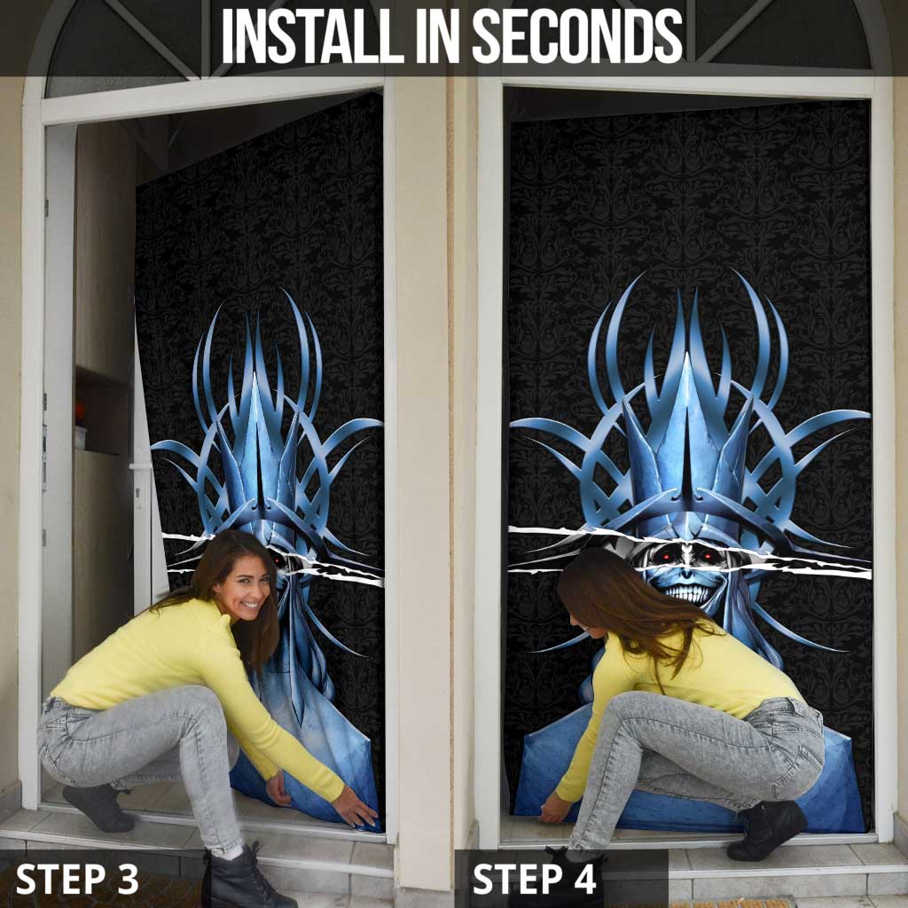Statue of God Solo Leveling Door Cover Dark Surreal Gothic Style