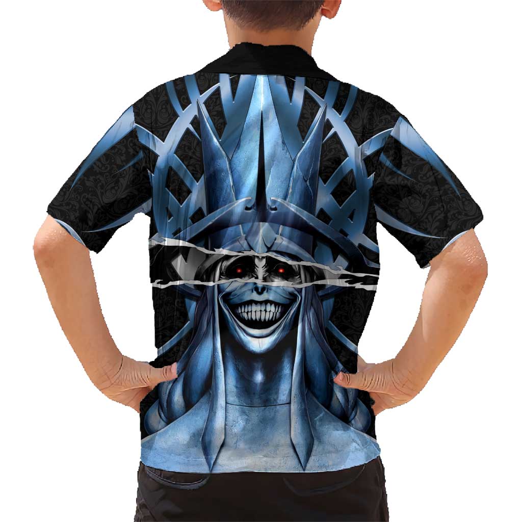 Statue of God Solo Leveling Family Matching Off Shoulder Short Dress and Hawaiian Shirt Dark Surreal Gothic Style