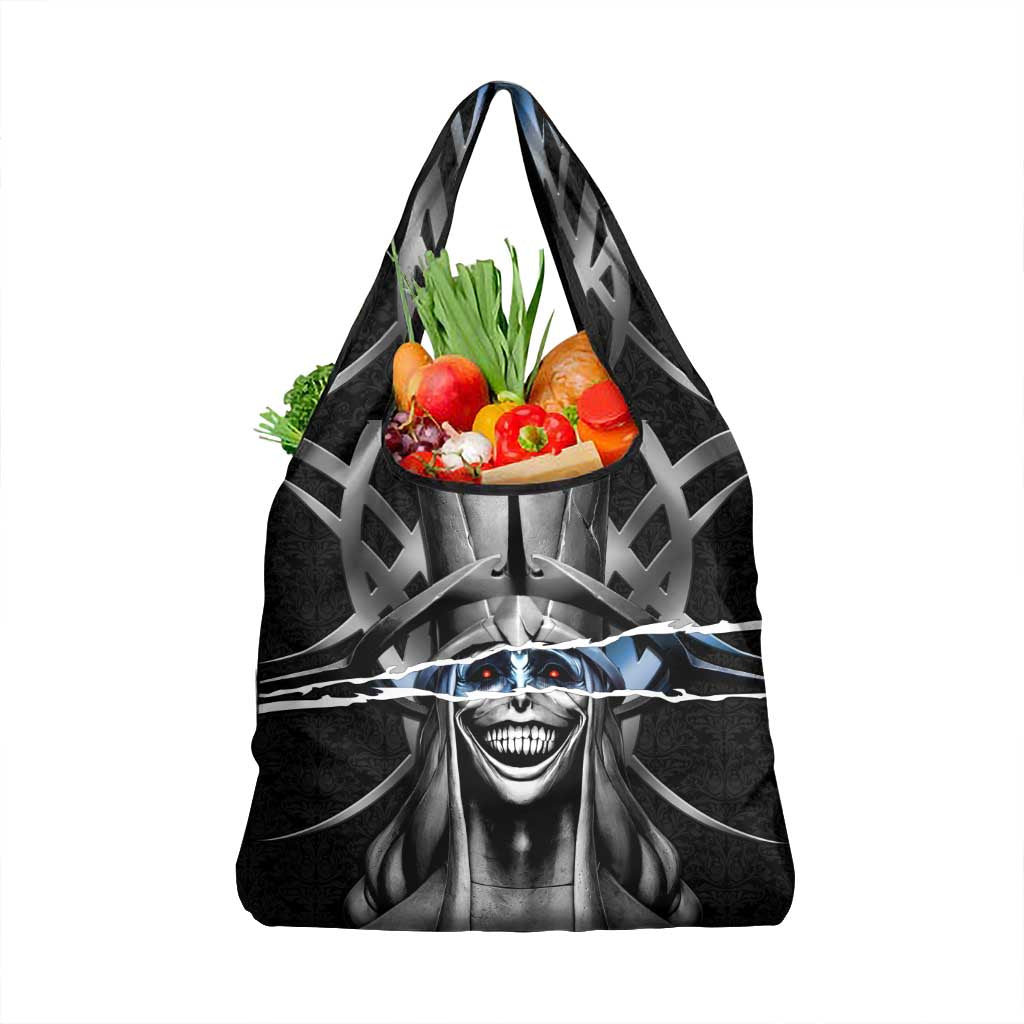 Statue of God Solo Leveling Grocery Bag Dark Surreal Gothic Style