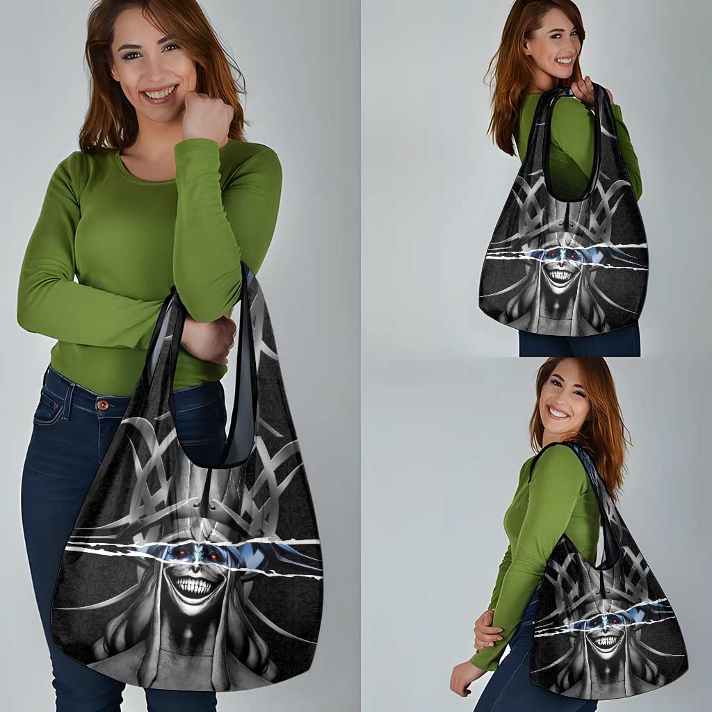 Statue of God Solo Leveling Grocery Bag Dark Surreal Gothic Style