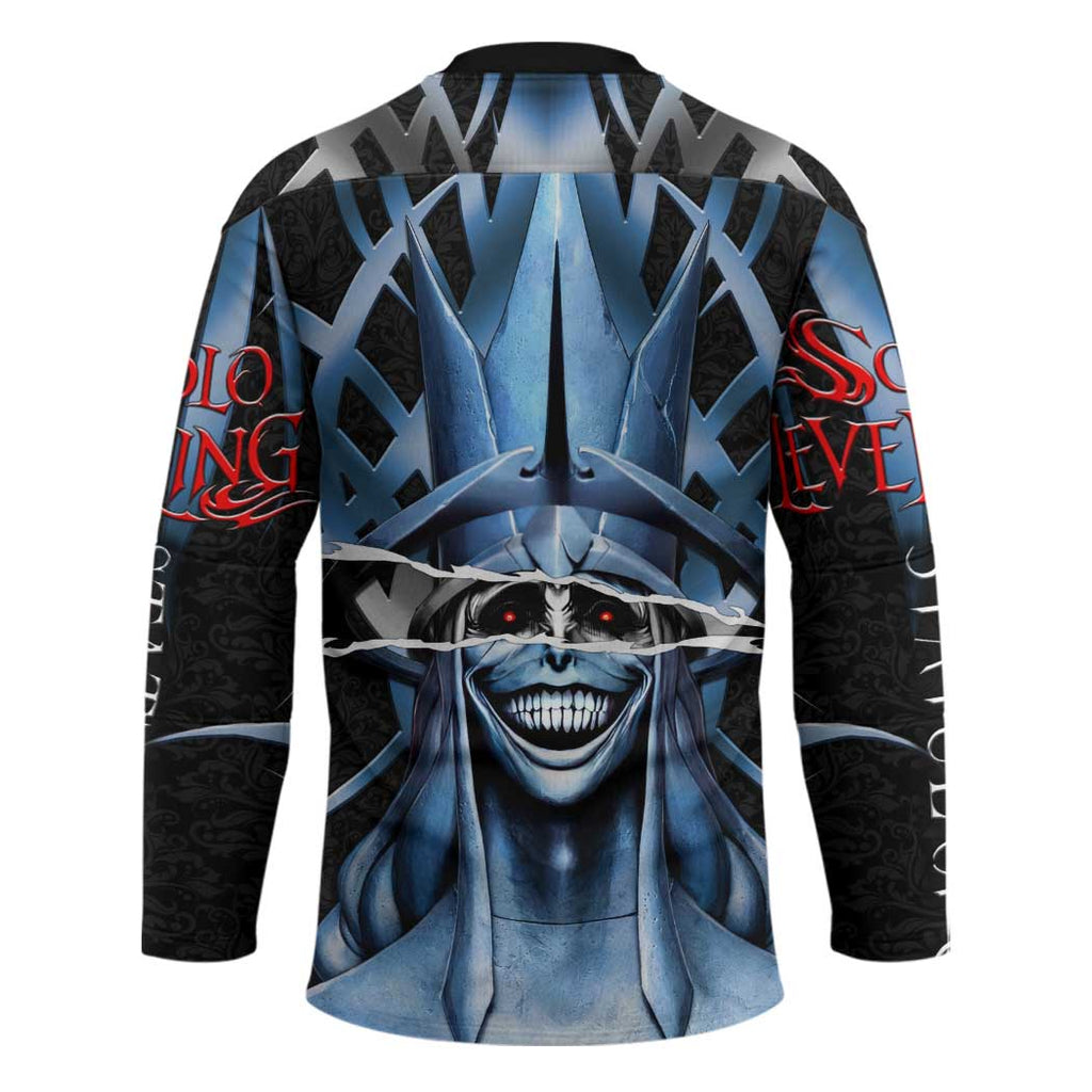 Statue of God Solo Leveling Hockey Jersey Dark Surreal Gothic Style