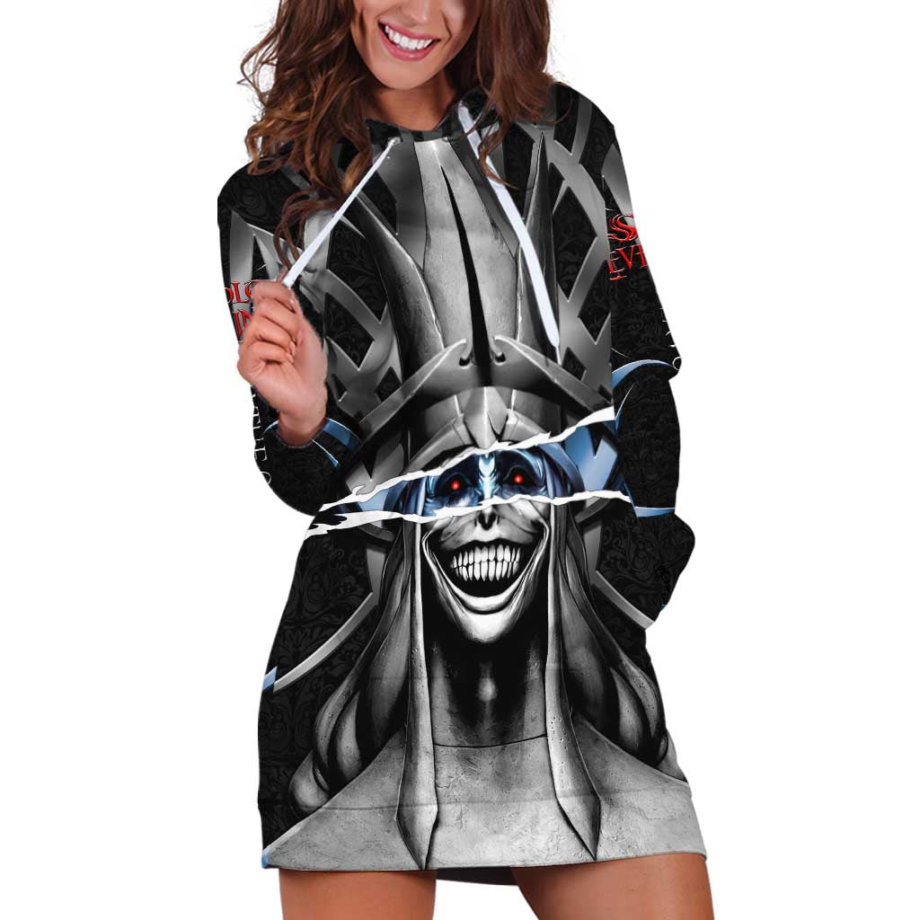 Statue of God Solo Leveling Hoodie Dress Dark Surreal Gothic Style