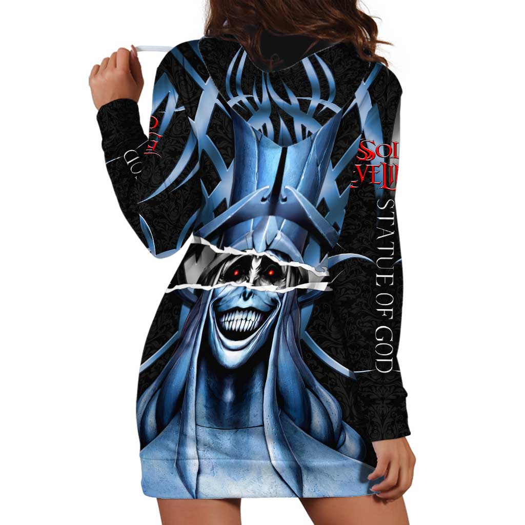 Statue of God Solo Leveling Hoodie Dress Dark Surreal Gothic Style