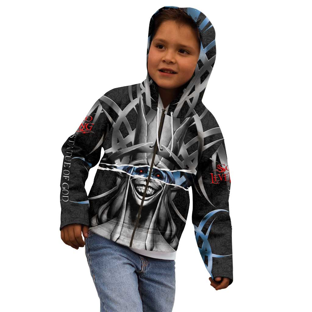 Statue of God Solo Leveling Kid Hoodie Dark Surreal Gothic Style