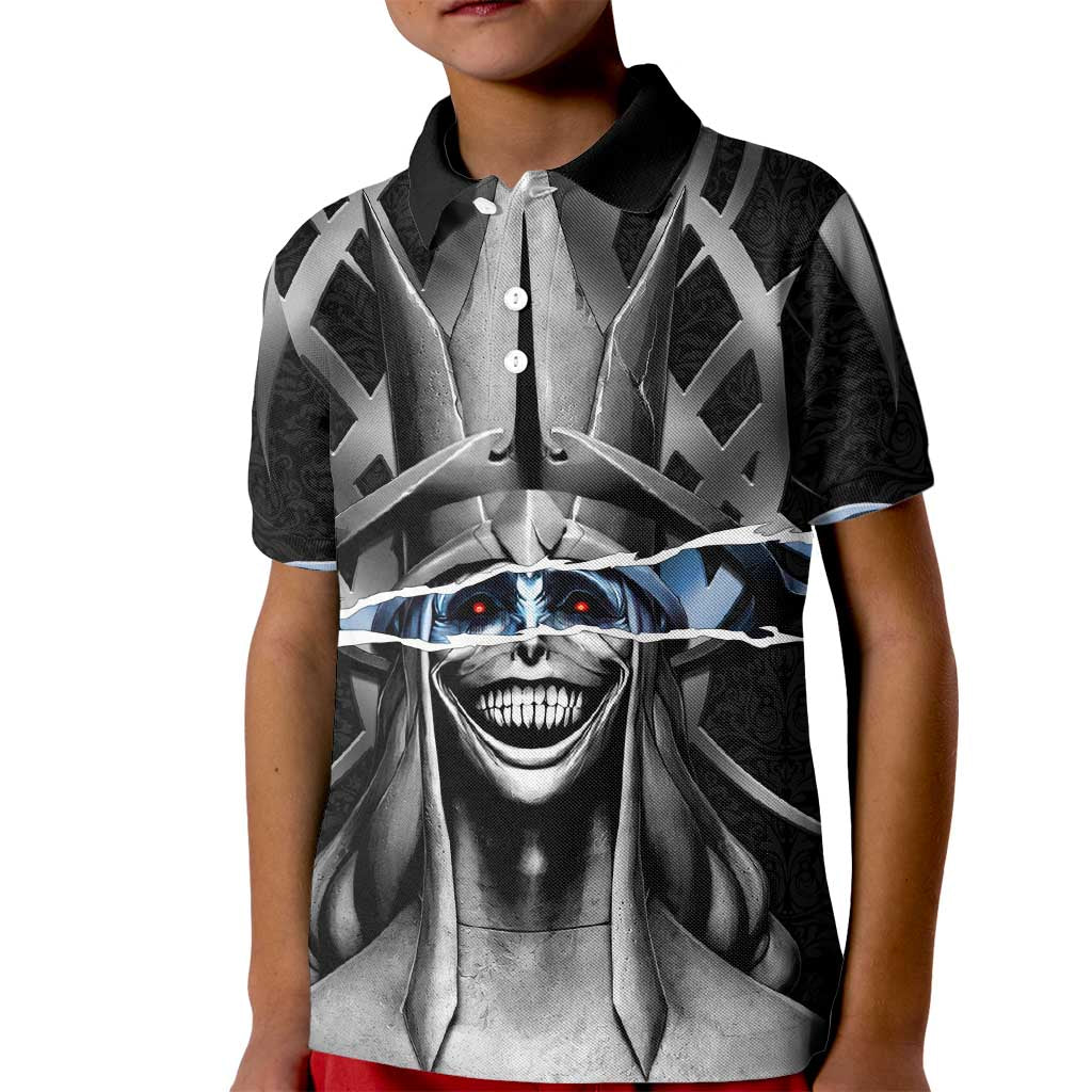 Statue of God Solo Leveling Kid Polo Shirt Dark Surreal Gothic Style