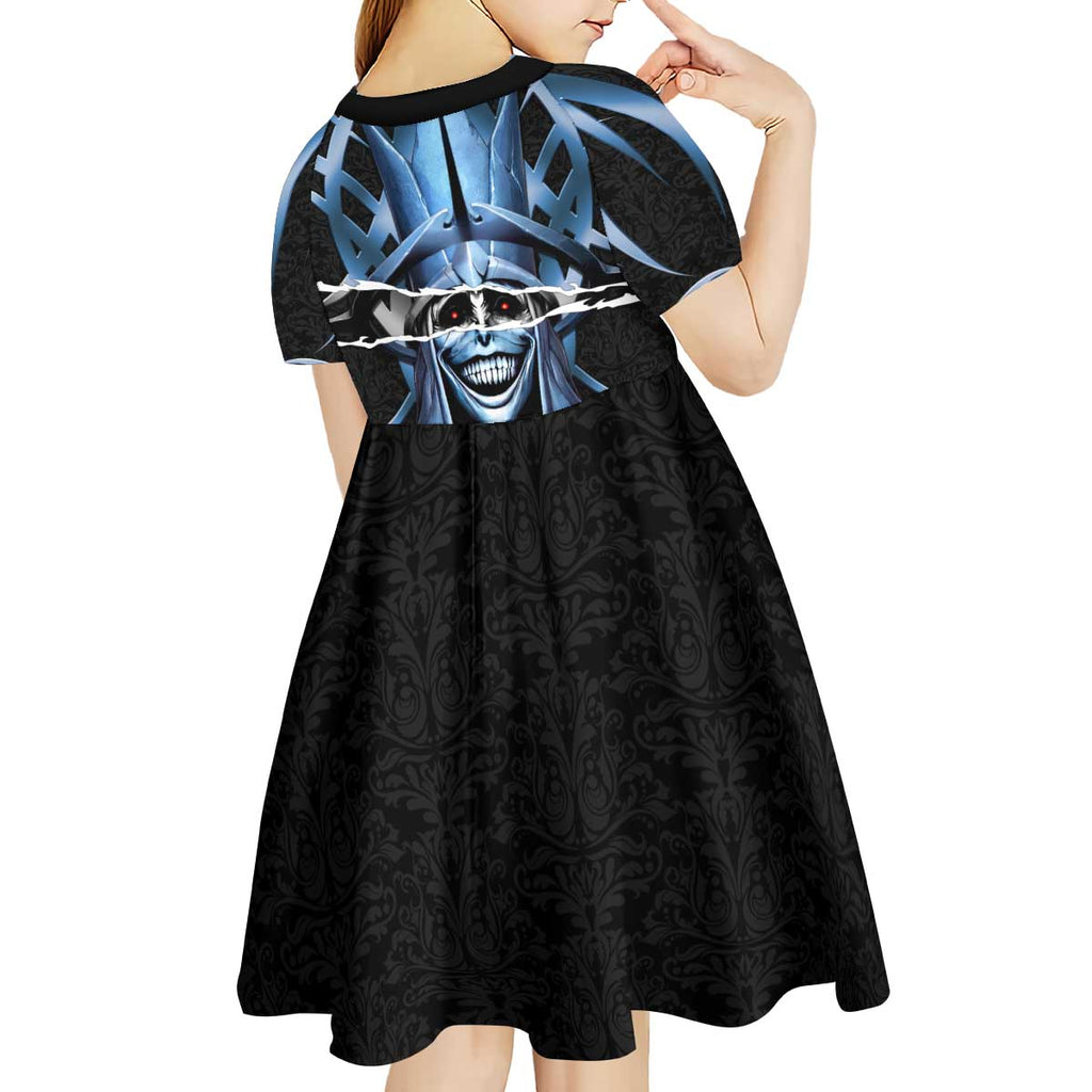 Statue of God Solo Leveling Kid Short Sleeve Dress Dark Surreal Gothic Style