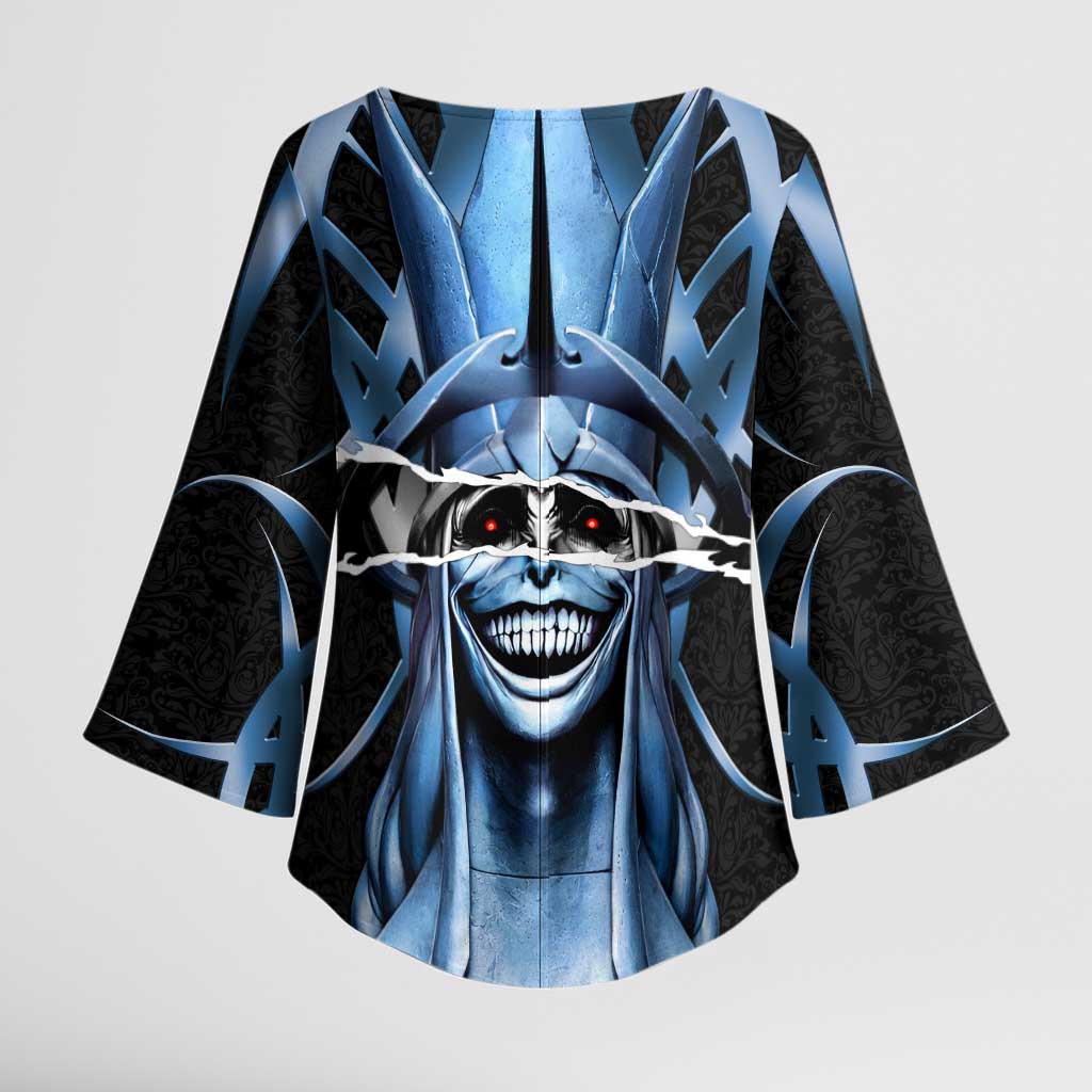 Statue of God Solo Leveling Kimono Sleeve Blouse Dark Surreal Gothic Style