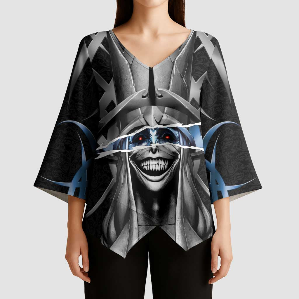 Statue of God Solo Leveling Kimono Sleeve Blouse Dark Surreal Gothic Style