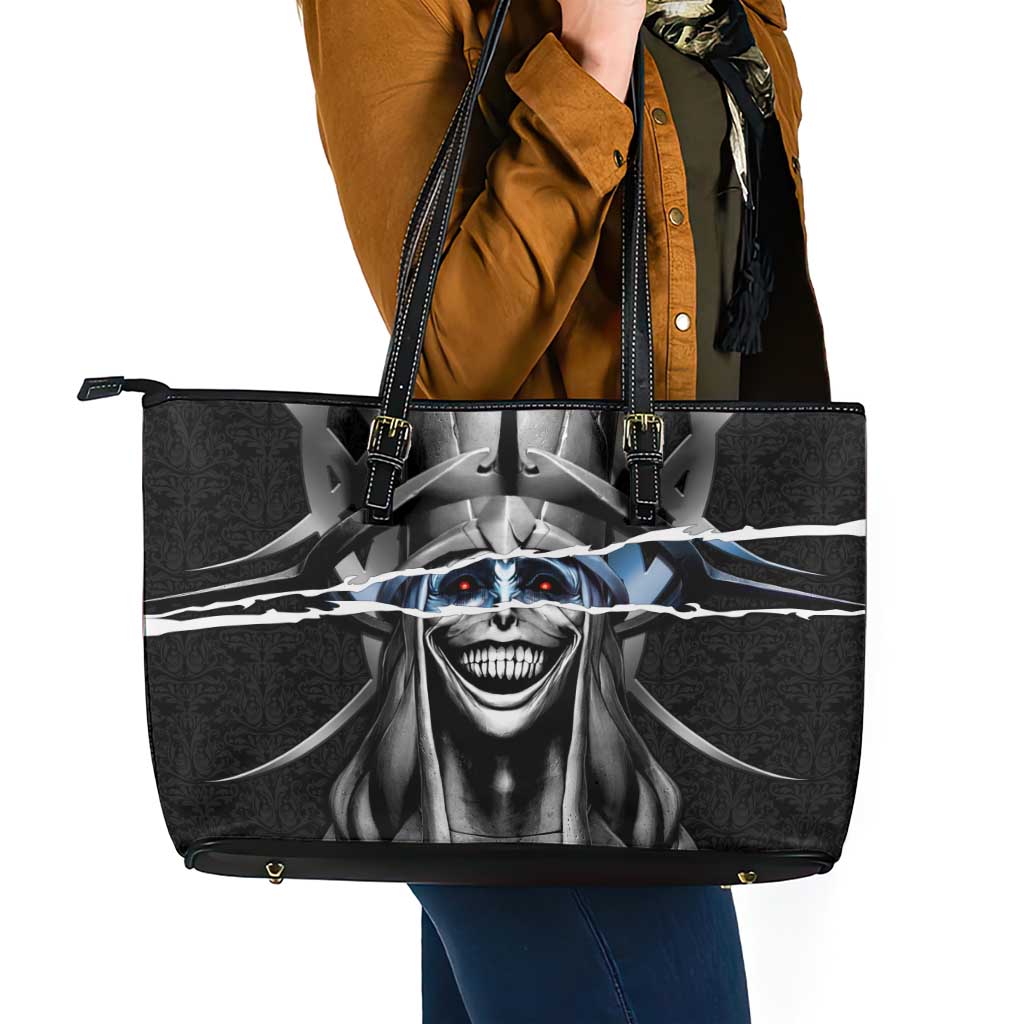 Statue of God Solo Leveling Leather Tote Bag Dark Surreal Gothic Style