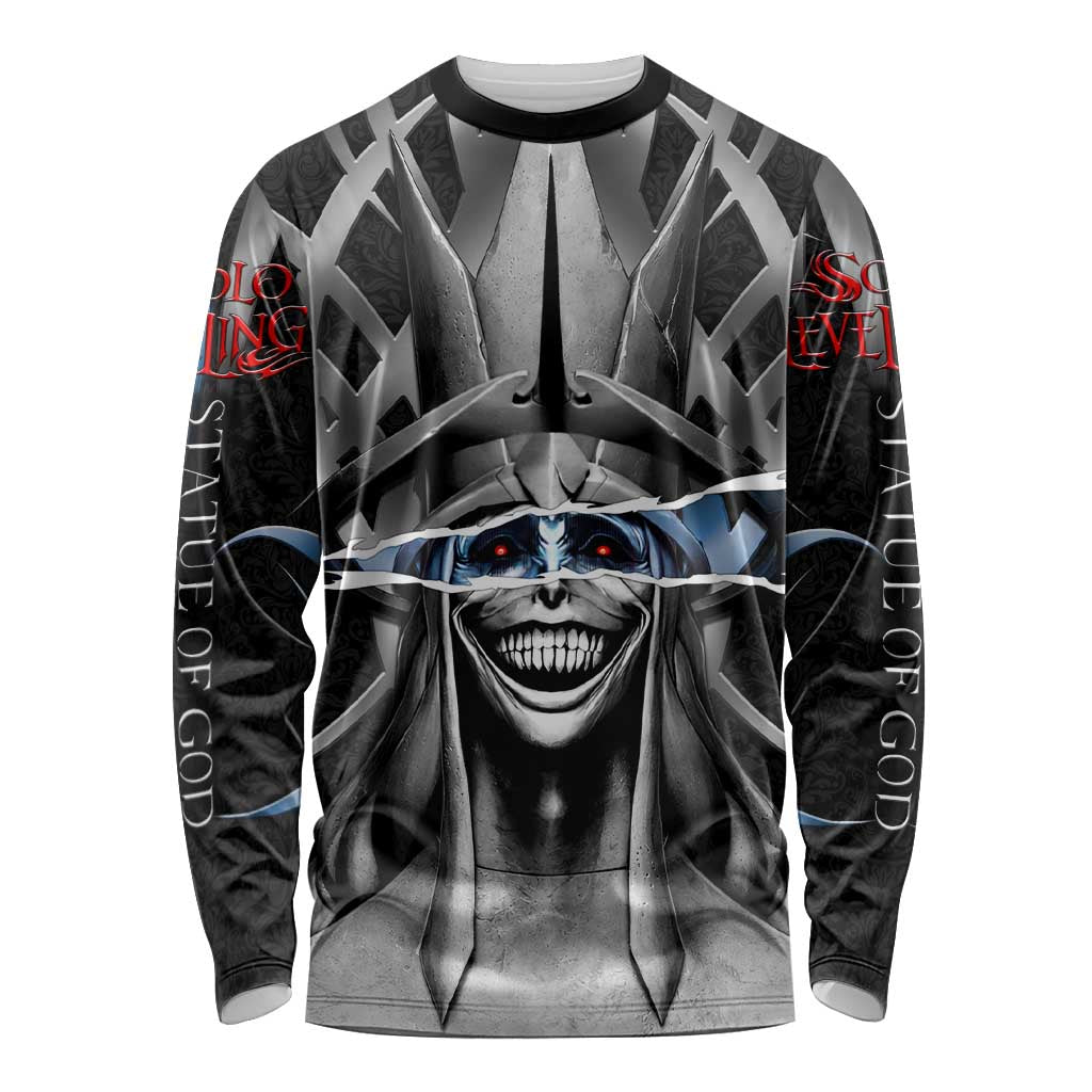 Statue of God Solo Leveling Long Sleeve Shirt Dark Surreal Gothic Style