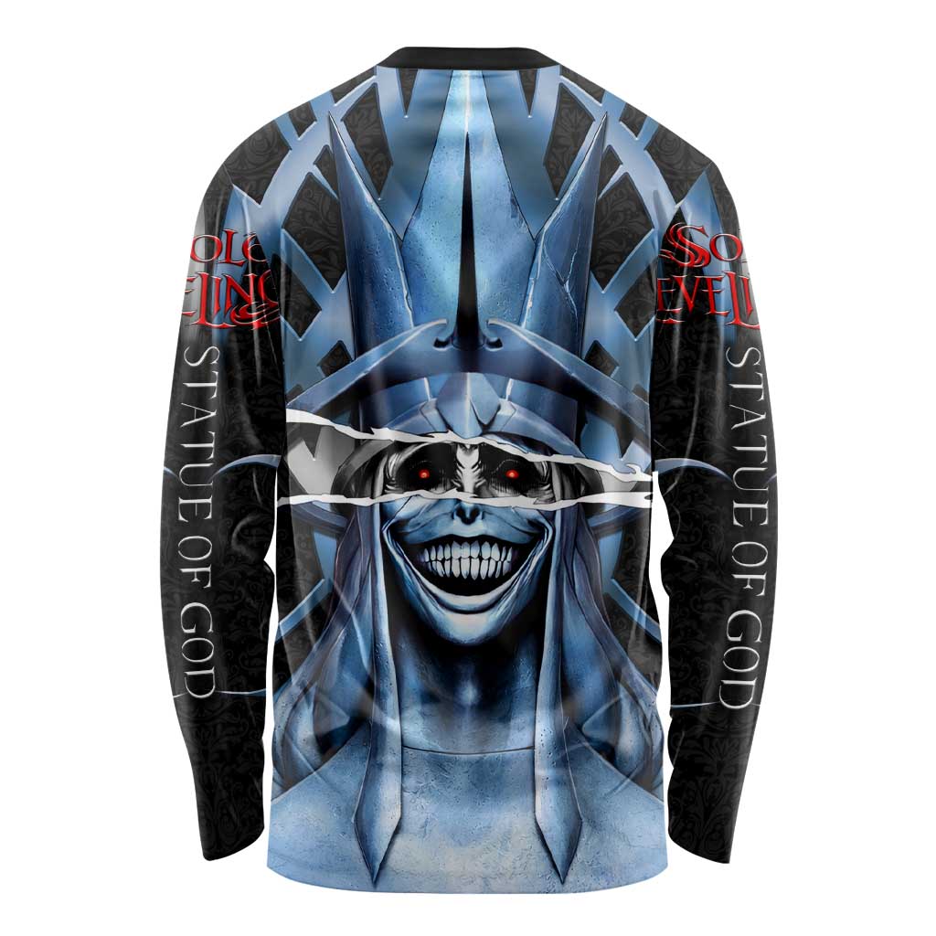 Statue of God Solo Leveling Long Sleeve Shirt Dark Surreal Gothic Style